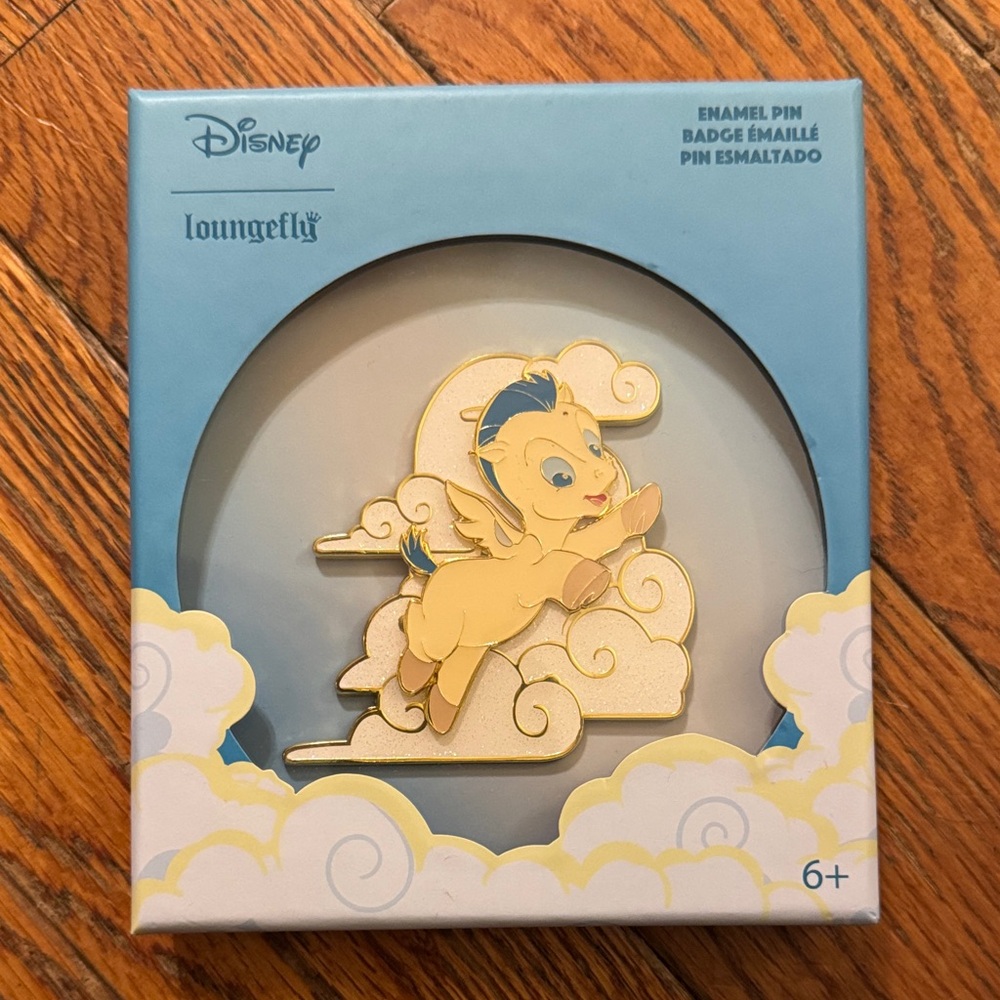 Loungefly Disney Pegasus Enamel Pin - Blue and Yellow